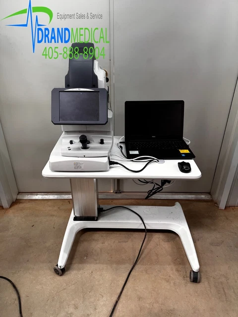 nidek AFC 330 non mydriatic fundus camera W laptop W/ NAVIS-EX and rolling stand