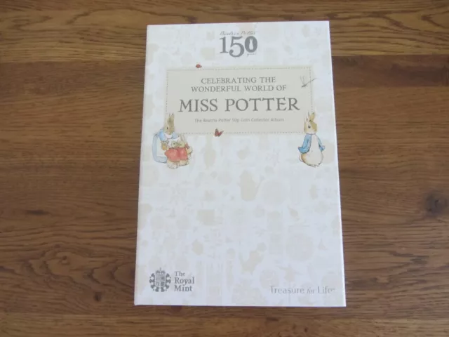 2016  BEATRIX POTTER 50p COIN ALBUM  (ONLY)  Sold Out @ Royal Mint        M80