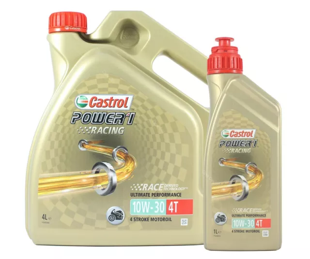 Castrol POWER 1 Racing 4T 10W-30 Fully Synthetic Motorcycle Engine Oil