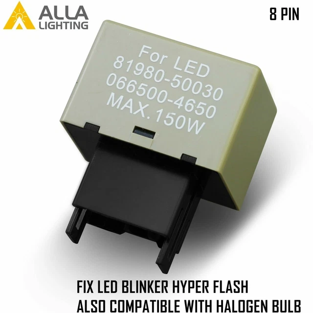 LED TURN SIGNAL Flasher Relay Module Fix Hyper/Fast Flashing for Gen 6/