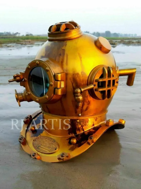 Vintage Diving Helmet Morse Navy Boston Deep Sea Antique Marine Scuba Divers D
