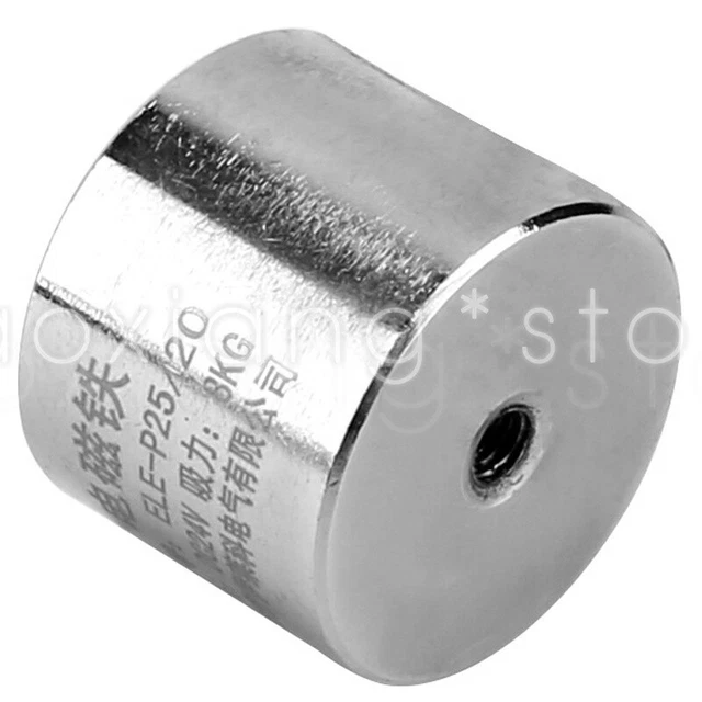 1PC Dc Suction Cup Electromagnet ELE- P2/20 Round 24V Miniature 8kg