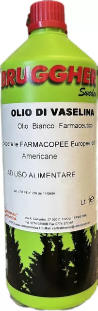 Olio di vaselina vasellina enologico farmaceutico F.U. 1 Litro