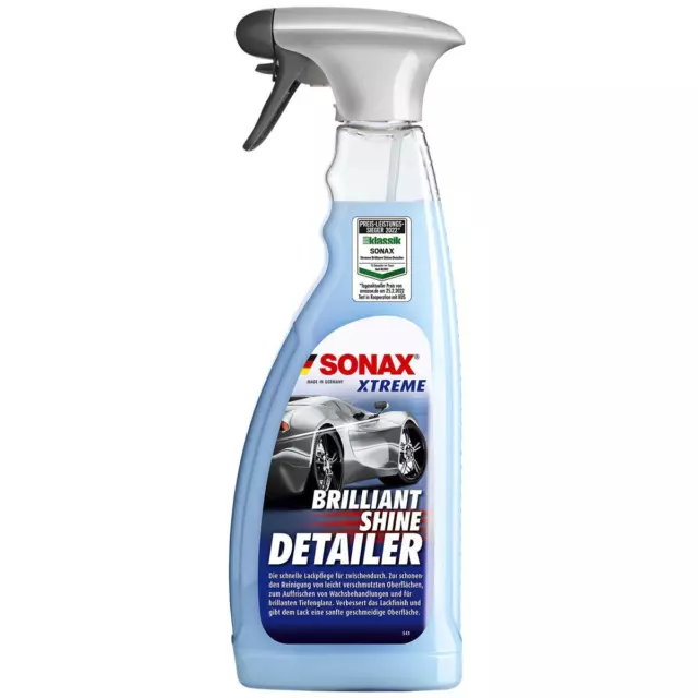 Detailer Sonax Xtreme BrilliantShine 750 ml flacone spray auto pulizia rapida