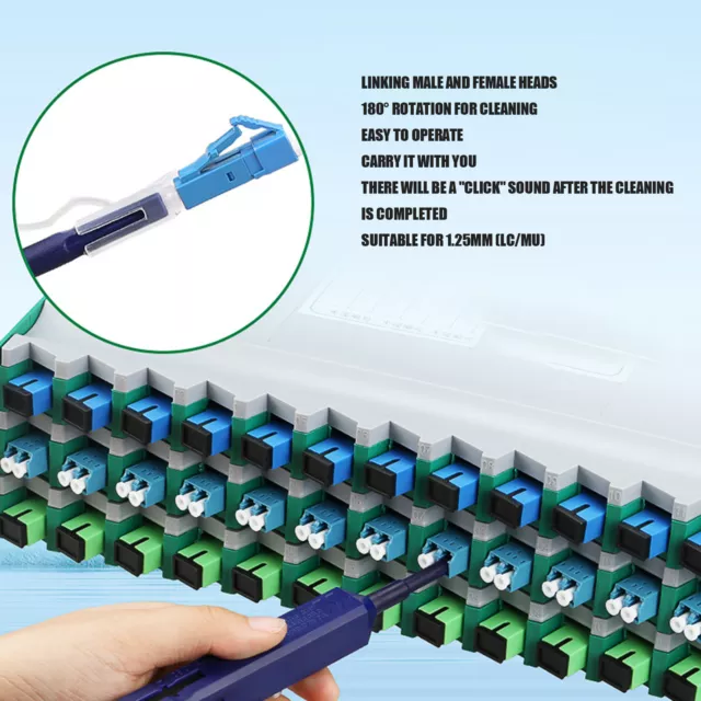 Fiber Cleaning Pen Fiber Optic Connectors Cleaner Lightweight Design For LC For