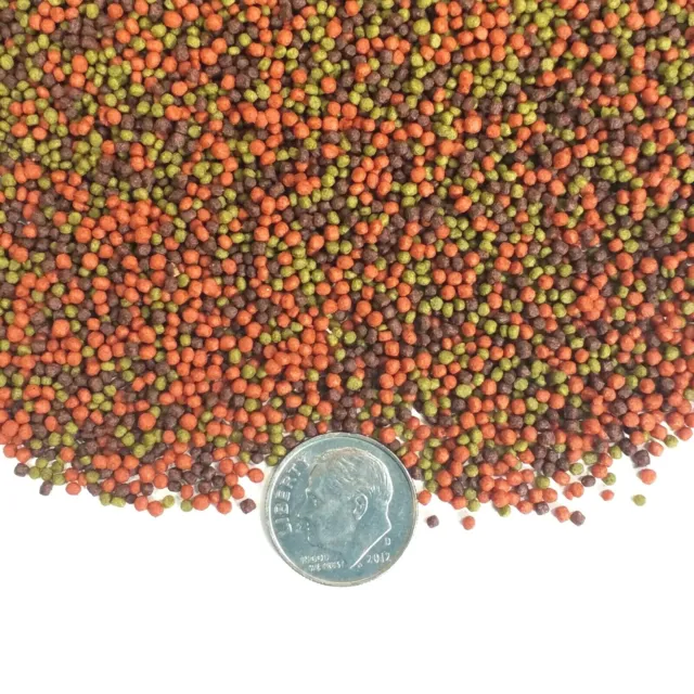 .5-.8mm Micro Ultra Mix of Blackworm, Intense Red & Green Gro Floating Pellets