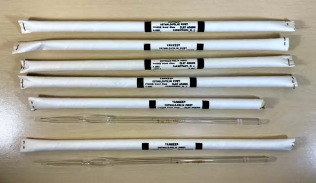 2ml CLAY ADAMS YANKEE OSTWALD-FOLIN PIPETTE - Lot of 6 - NIB - A-2862 4874