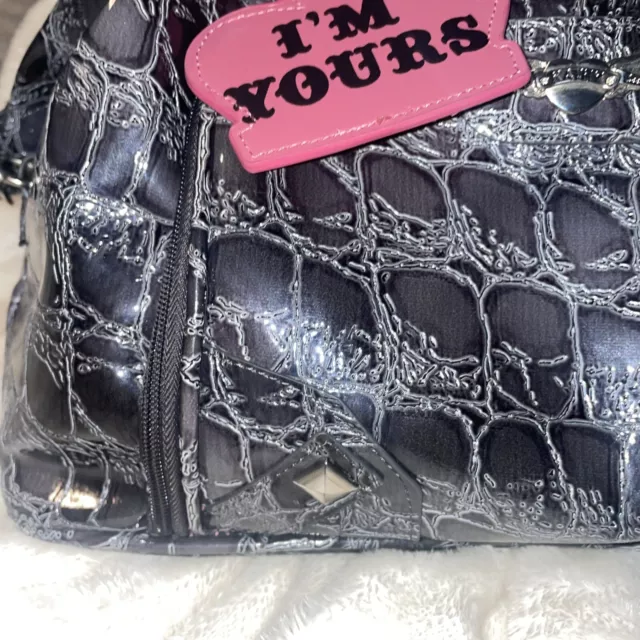 Kathy Van Zeeland Croco Collection Luggage/Travel Tote Hray Bag Designer Tag Euc
