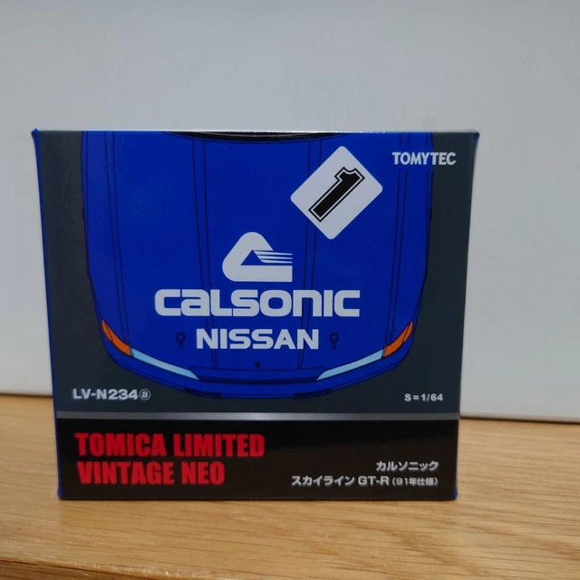 1/64 TOMICA LIMITED Vintage Neo Calsonic Skyline GtR 91 Spécifications