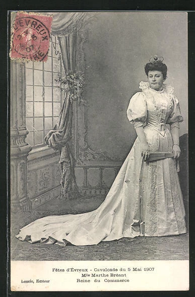 CPA Evreux, Fetes d´Evreux, Cavalcade du 5 Mai 1907, Martha Breant 1907