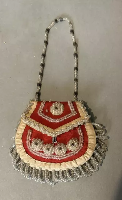 Vintage Antique Native American Beaded Purse Bag