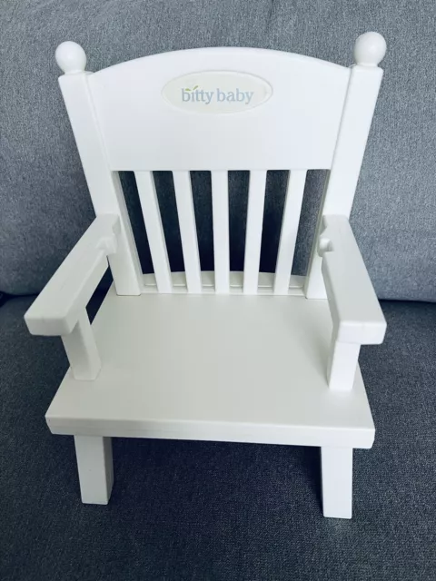 American Girl Bitty Baby Chair Classic White RETIRED Furniture