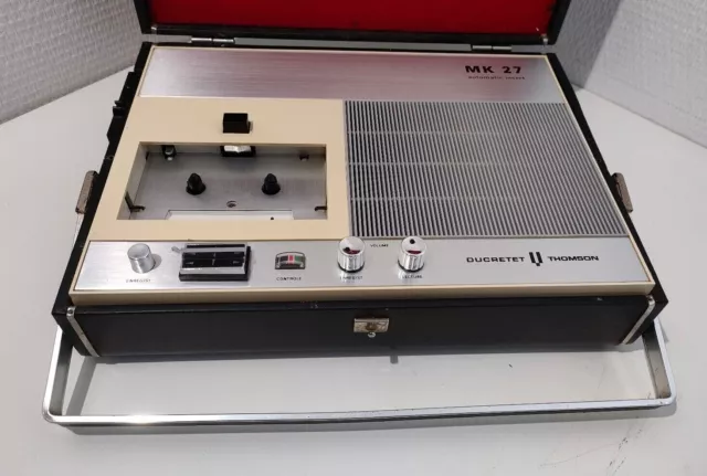 Ducretet Thomson MK 27 lecteur cassette vintage années 60 2