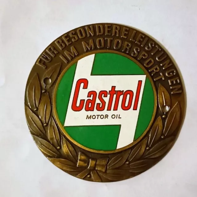 Medaille Castrol Motor Oil , sehr selten, Vintage Enduro, MZ, Zündapp BMW Simson