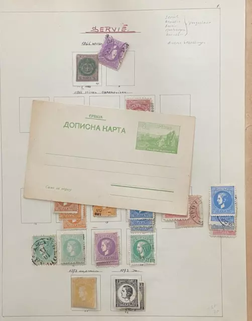 Serbien Briefmarken Sammlung, SEHR GUT, Serbia stamp collection, VERY GOOD