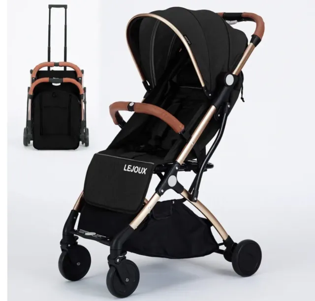 Brand New Lejoux Baby Stroller Foldable & Lightweight Travel Pram FREE P&P