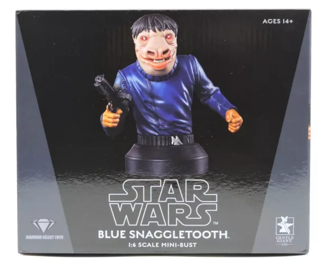 Mb51 Star Wars Blue Snaggletooth 1:6 Scale Mini Bust 941/2000 Gentle Giant NIB