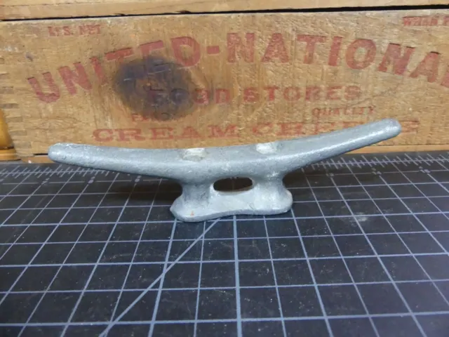 Vintage 6 Inch Tie Off Cleat For Boat Dock Flagpole Galvanized