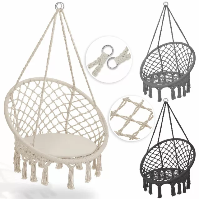 KESSER® Hängesessel Hängesitz Hängestuhl Hängeschaukel Hängekorb Hängematte Neu