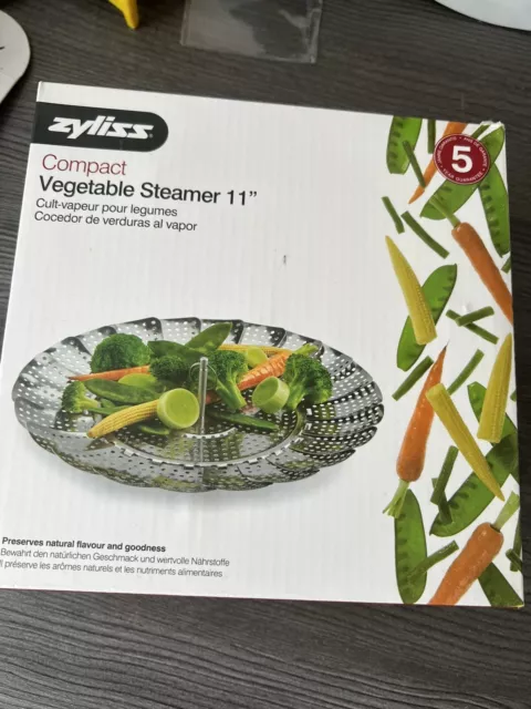 11-in ZYLISS Stainless Steel Vegetable Steamer / Silver