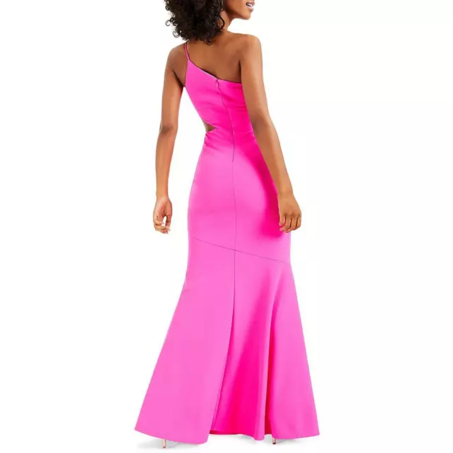Betsy & Adam Womens Cut-Out One Shoulder Formal Evening Dress Gown BHFO 6815 2
