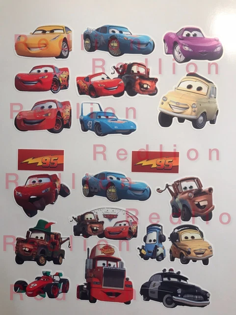 DISNEY PIXAR CARS vinyl stickers Glossy Printable £6.96 - PicClick UK