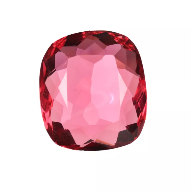 Pink 100 Carat Cushion Cut Tourmaline Lab Created Hydrothermal for Earrings