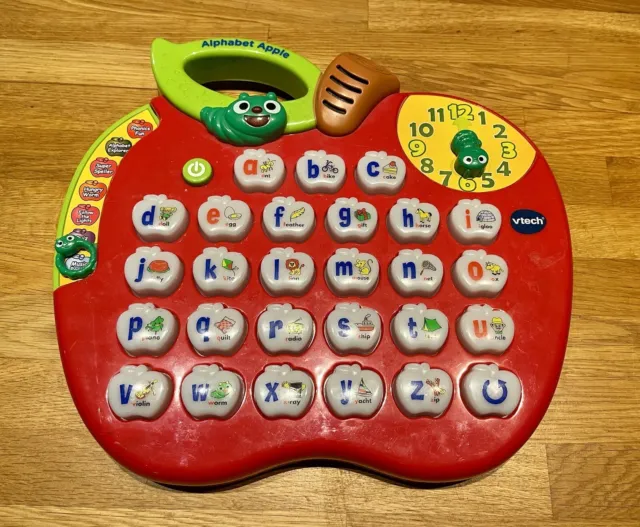 VTech Alphabet Apple Interactive Learning Board (2yrs+) ~ Good Condition Working