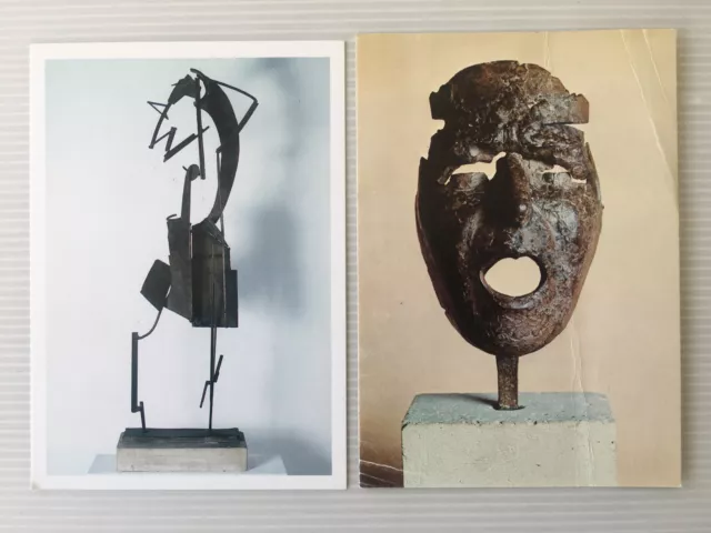 Lot   2  Cartes Postales   JULIO GONZALEZ     Musée  Statue  Art Moderne