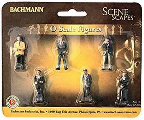 Spur 0 - Bachmann 6 Figuren Geschäftsleute -- 33162 NEU