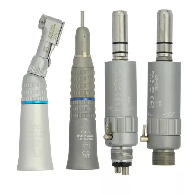 Dental Wrench Low Speed Handpiece Straight Latch Contra Angle Air Motor 2/4Holes