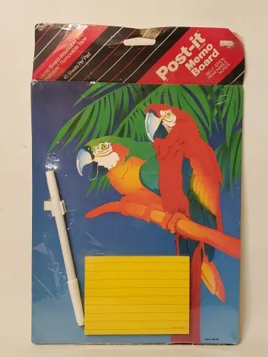 Vintage  1987 Post-It Memo Board  Self-Stick Removable Notes  Sealed NOS