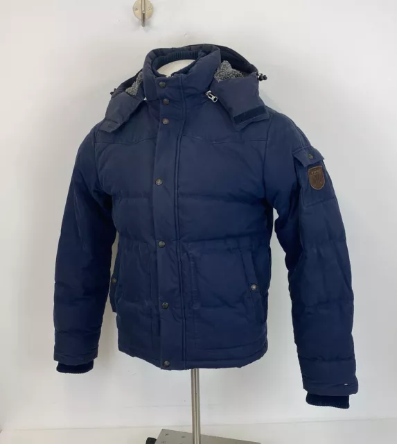 Tommy Hilfiger Puffer Jacket Navy Blue Sz Medium Mens