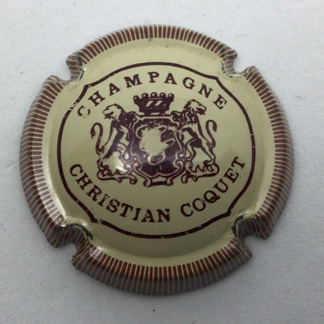Coquet Christian - N° 01 - Capsule Champagne - Crème - Bord Strié