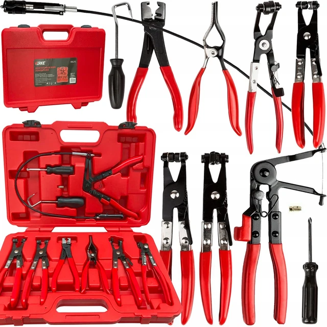 Acquista Ora Set Di Strumenti Pinze Per Fascette Serratubo , 9 Pezzi, Per Il Montaggio E Lo - Foto 6