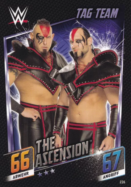 2015 Topps WWE 226 Tag Team The Ascension Slam Attax Then Now Forever EX