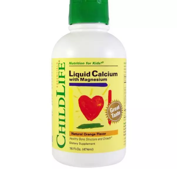 ChildLife, Essentials, Calcio liquido con magnesio, aroma arancia naturale, 16 f