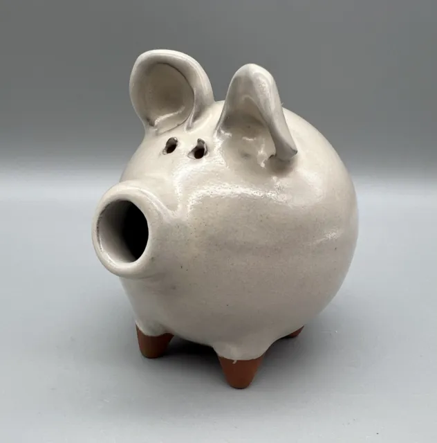 Vintage GT Morgan Studio Art Pottery Sugar Pig Clay Figurine