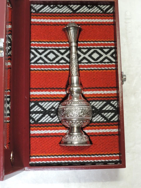 Sterling silver 925 Engraved Silver Rose Water Sprinkler Handmade in Oman