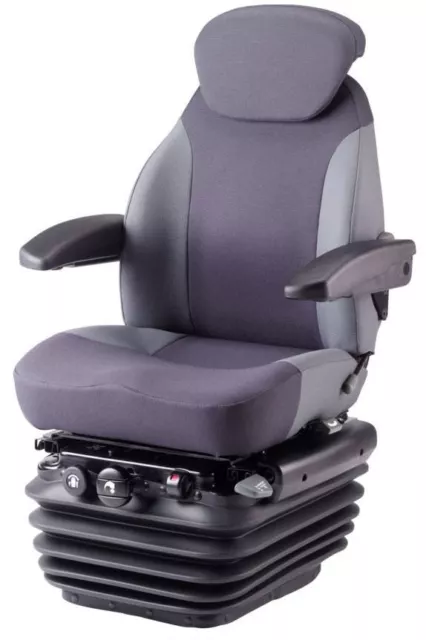 KAB 81E6 Deluxe Tractor Seat Mechanical Suspension Include Swivel Lumbar Armrest