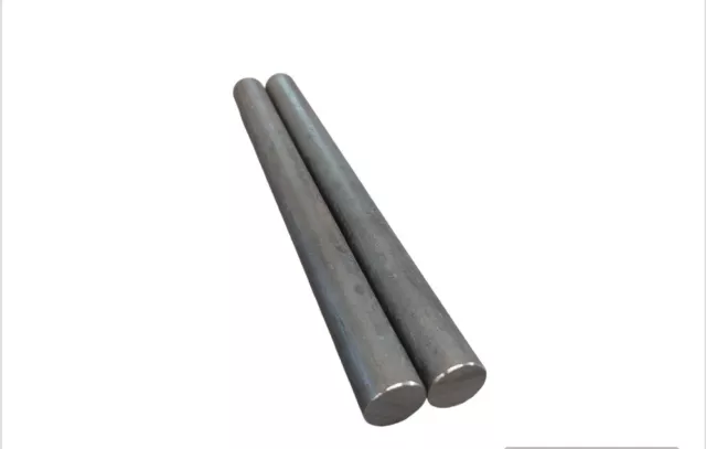 1" Steel Round Bar 12" length (2 pack) Hot Rolled Steel Round Rod