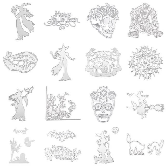 Halloween Cutting Dies Stencil Scrapbooks Embossing DIY Craft Album Cards