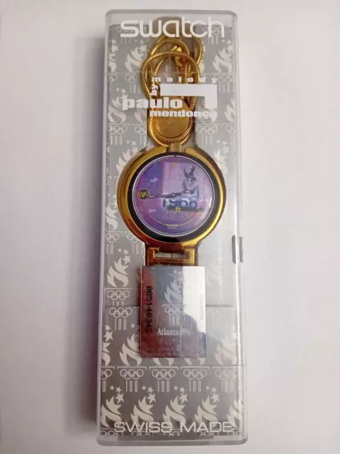 Swatch Pop Musicall Bob Beamon PUZ100 Olympic Specials NOS Anni 90 Orologio 3