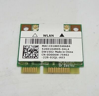 Dell DW1502 802.11BGN Mini PCI-E Wireless Card D006W 0D006W 