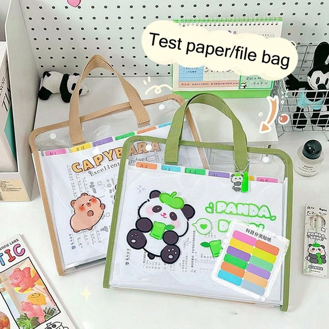 CAPYBARA FILE FOLDER 13 Pockets Test Paper Storage Bag School Office ...
