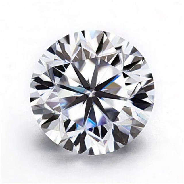 Authentisch Original Natürlicher Diamant 0.16 Karat Rund Facettiert Schliff I/