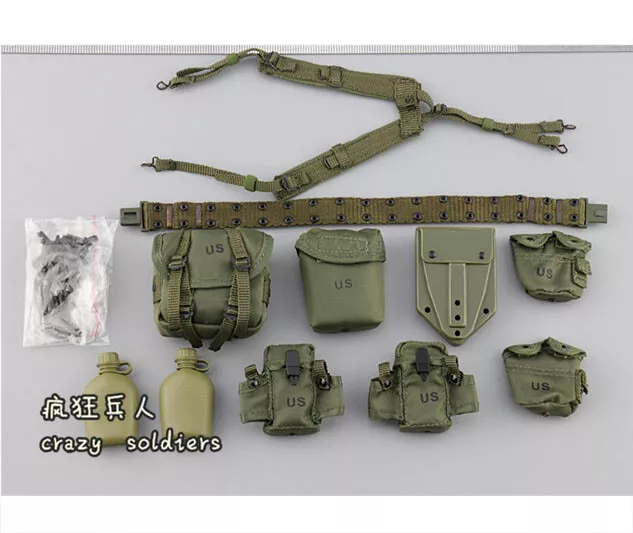 Soldier Story SS089 1/6 Scale US 82 Airborne Y Strap & Belt & Pouches Model