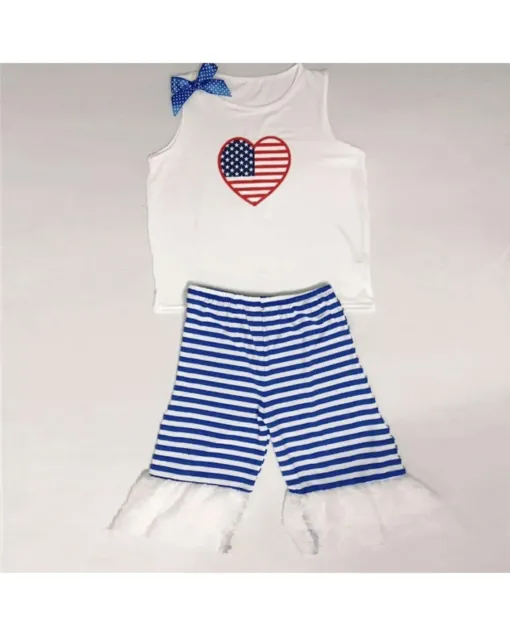 NEW Patriotic Girls Outfit, Size S (4-6)
