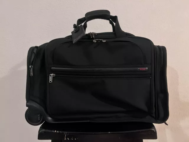 Tumi Ballistic Alpha Nylon Wheeled Rolling Duffel Bag Luggage 22040D4 VGUC
