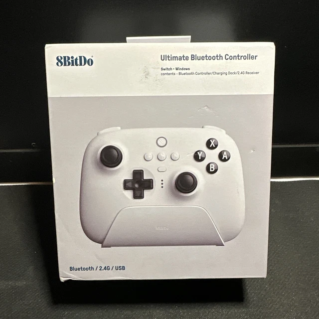 8BITDO ULTIMATE 2.4G Wireless Controller (White) Switch & Windows OPEN ...